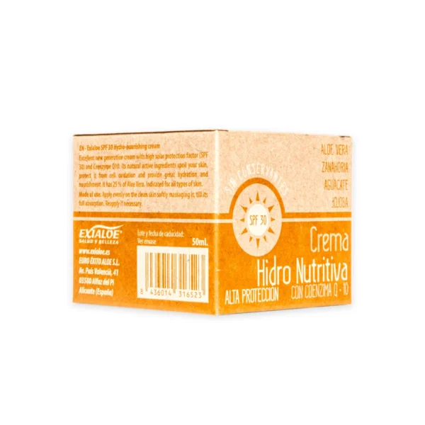 Crema hidro-nutritiva con coenzima Q10, F.P 30 (ALTO)