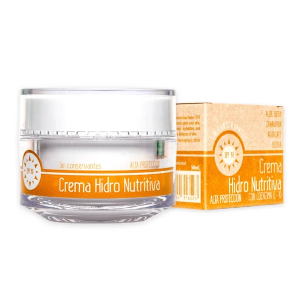 Crema hidro-nutritiva con coenzima Q10, F.P 30 (ALTO)